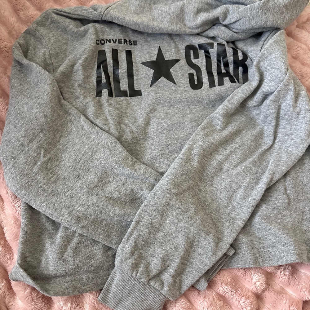 Converse all start cropped hoodie